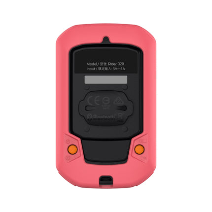 For Bryton Rider 430 / 320 Universal Silicone Protective Case Cover(Peach Red)-garmade.com