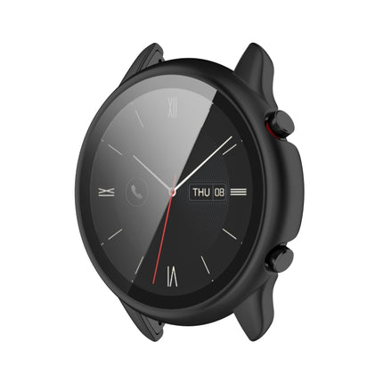 For Amazfit GTR 2 eSIM Tempered glass + PC Integrated Protective Case(Black)-garmade.com