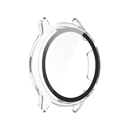 For Amazfit GTR 2 eSIM Tempered glass + PC Integrated Protective Case(Transparent White)-garmade.com
