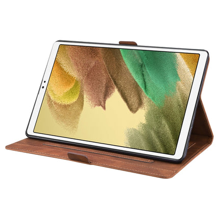 For Samsung Galaxy Tab A7 Lite T220 T225 Love Butterfly Pattern Horizontal Flip Leather Case with Holder(Brown)-garmade.com