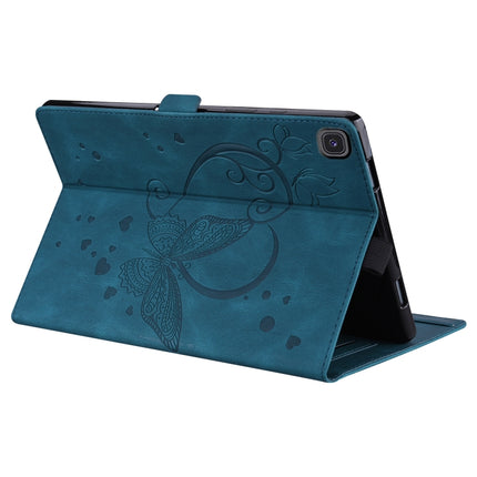 For Samsung Galaxy Tab A 8.0 (2019) SM-T290 SM-T295 Love Butterfly Pattern Horizontal Flip Leather Case with Holder(Blue)-garmade.com