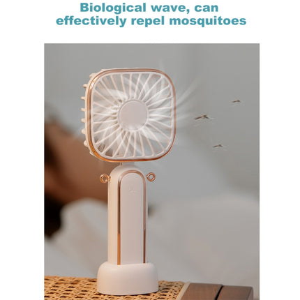 WT-TX6 Portable Foldable USB Charging Mosquito Repellent Handheld Electric Fan, 3 Speed Control(White)-garmade.com