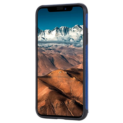 For iPhone 11 Pro Max Solid Color Double Buckle Zipper Shockproof Protective Case(Blue)-garmade.com