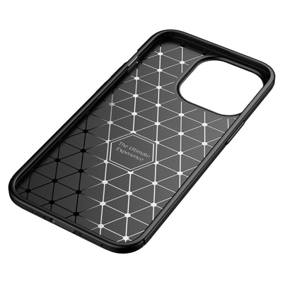Carbon Fiber Texture Shockproof TPU Case For iPhone 13 Pro Max(Black)-garmade.com