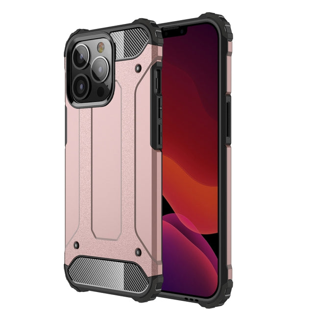 Magic Armor TPU + PC Combination Case For iPhone 13 Pro(Rose Gold)-garmade.com