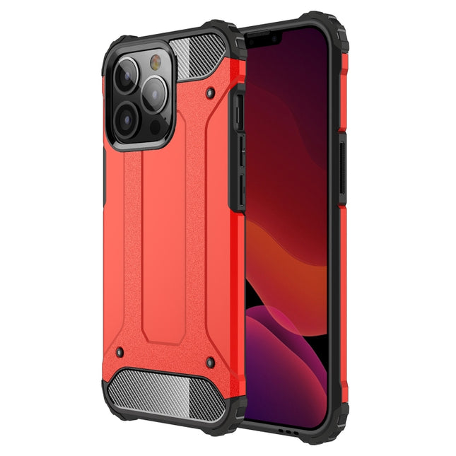 Magic Armor TPU + PC Combination Case For iPhone 13 Pro(Red)-garmade.com