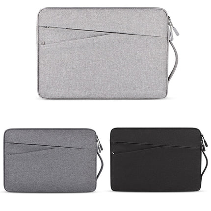 ND01DS Polyester Notebook Laptop Liner Bag with Small Bag, Size:13.3 inch(Black)-garmade.com