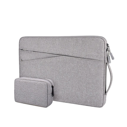 ND01DS Polyester Notebook Laptop Liner Bag with Small Bag, Size:13.3 inch(Black)-garmade.com