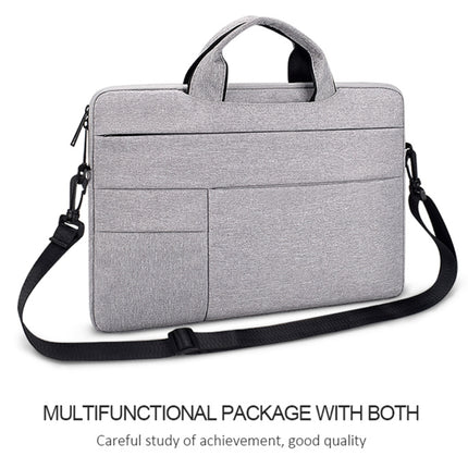 ND05SDJ Oxford Cloth + Nylon Laptop Portable Shoulder Bag, Size:13.3 inch(Hemp Gray)-garmade.com