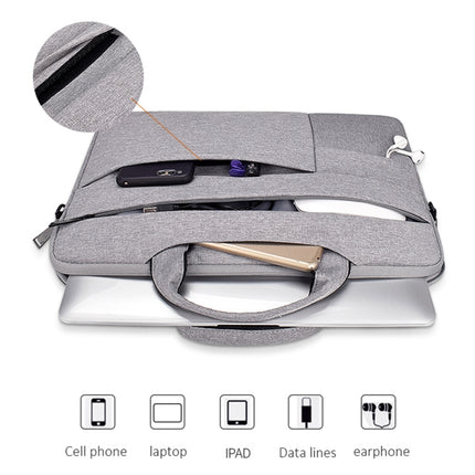 ND05SDJ Oxford Cloth + Nylon Laptop Portable Shoulder Bag, Size:13.3 inch(Deep Space Gray)-garmade.com