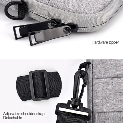 ND05SDJ Oxford Cloth + Nylon Laptop Portable Shoulder Bag, Size:13.3 inch(Hemp Gray)-garmade.com