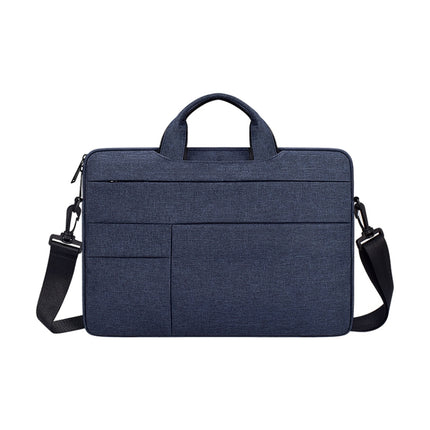 ND05SDJ Oxford Cloth + Nylon Laptop Portable Shoulder Bag, Size:14.1-15.4 inch(Navy Blue)-garmade.com