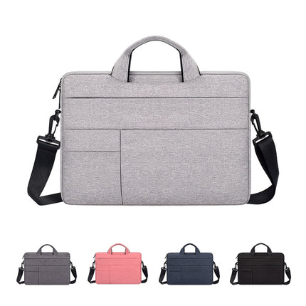 ND05SDJ Oxford Cloth + Nylon Laptop Portable Shoulder Bag, Size:14.1-15.4 inch(Pink)-garmade.com