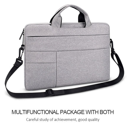 ND05SDJ Oxford Cloth + Nylon Laptop Portable Shoulder Bag, Size:14.1-15.4 inch(Hemp Gray)-garmade.com