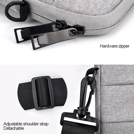 ND05SDJ Oxford Cloth + Nylon Laptop Portable Shoulder Bag, Size:14.1-15.4 inch(Hemp Gray)-garmade.com