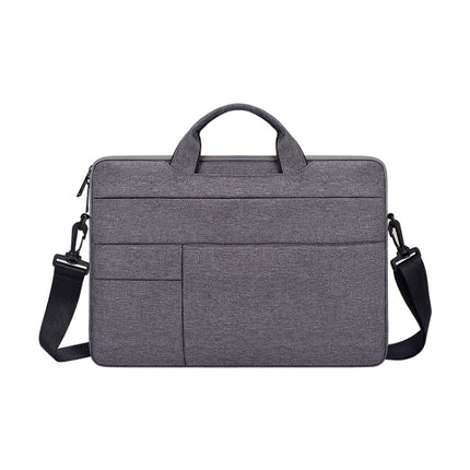 ND05SDJ Oxford Cloth + Nylon Laptop Portable Shoulder Bag, Size:15.6 inch(Deep Space Gray)-garmade.com