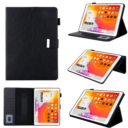 For iPad Pro 10.5 inch / iPad 10.2 Business Style Horizontal Flip Leather Case with Holder & Card Slot & Photo Frame & Wallet & Hand Strap & Sleep / Wake-up Function(Black)-garmade.com