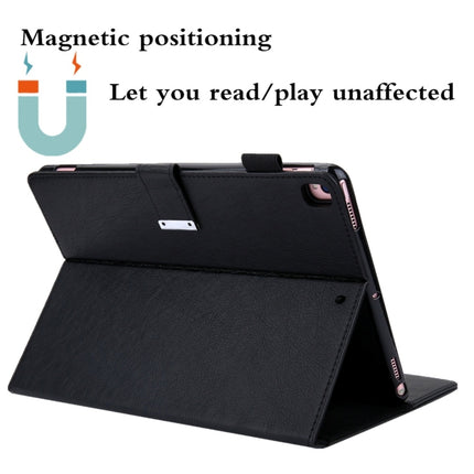 For iPad Pro 10.5 inch / iPad 10.2 Business Style Horizontal Flip Leather Case with Holder & Card Slot & Photo Frame & Wallet & Hand Strap & Sleep / Wake-up Function(Black)-garmade.com