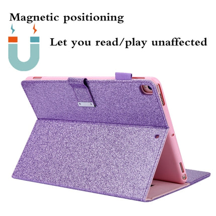 For iPad Pro 10.5 inch / iPad 10.2 Business Style Horizontal Flip Leather Case with Holder & Card Slot & Photo Frame & Wallet & Hand Strap & Sleep / Wake-up Function(Purple)-garmade.com