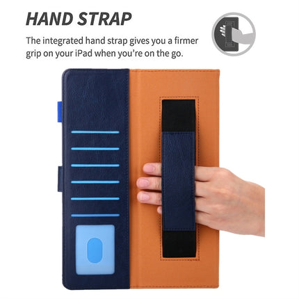 For iPad 5 / 6 / 7 / 8 / 9 Business Style Horizontal Flip Leather Case with Holder & Card Slot & Photo Frame & Wallet & Hand Strap & Sleep / Wake-up Function(Blue)-garmade.com