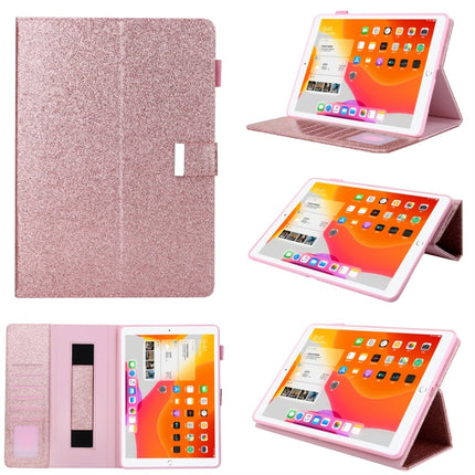 For iPad 5 / 6 / 7 / 8 / 9 Business Style Horizontal Flip Leather Case with Holder & Card Slot & Photo Frame & Wallet & Hand Strap & Sleep / Wake-up Function(Rose Gold)-garmade.com