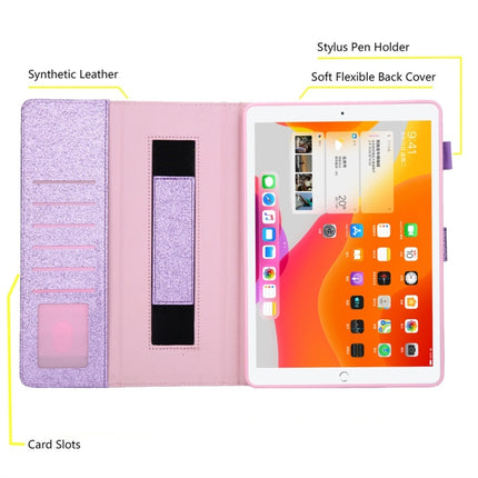For iPad 5 / 6 / 7 / 8 / 9 Business Style Horizontal Flip Leather Case with Holder & Card Slot & Photo Frame & Wallet & Hand Strap & Sleep / Wake-up Function(Purple)-garmade.com