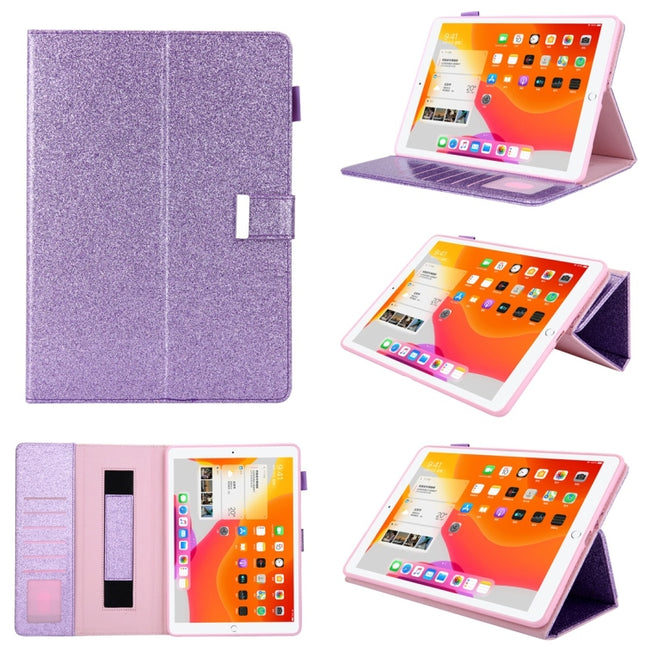 For iPad mini 1 / 2 / 3 / 4 / 5 Business Style Horizontal Flip Leather Case with Holder & Card Slot & Photo Frame & Wallet & Hand Strap & Sleep / Wake-up Function(Purple)-garmade.com