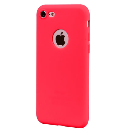 For iPhone SE 2020 / 8 / 7 Candy Color TPU Case(Red)-garmade.com