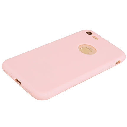 For iPhone SE 2020 / 8 / 7 Candy Color TPU Case(Pink)-garmade.com