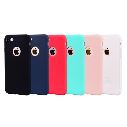 For iPhone SE 2020 / 8 / 7 Candy Color TPU Case(Pink)-garmade.com