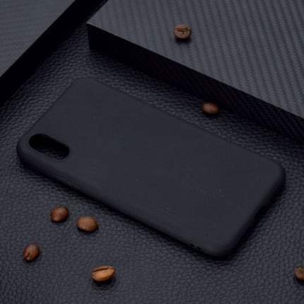 For iPhone XS / X Candy Color TPU Case(Black)-garmade.com