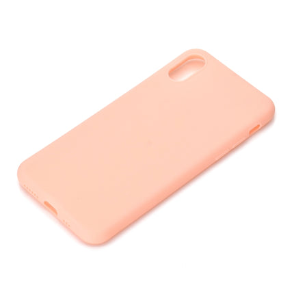 For iPhone XS / X Candy Color TPU Case(Pink)-garmade.com
