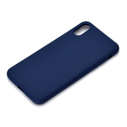 For iPhone XS / X Candy Color TPU Case(Blue)-garmade.com