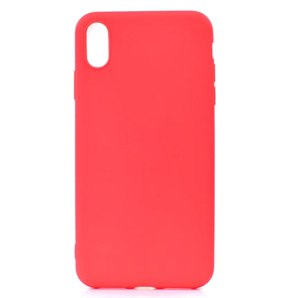 For iPhone XS Max Candy Color TPU Case(Red)-garmade.com