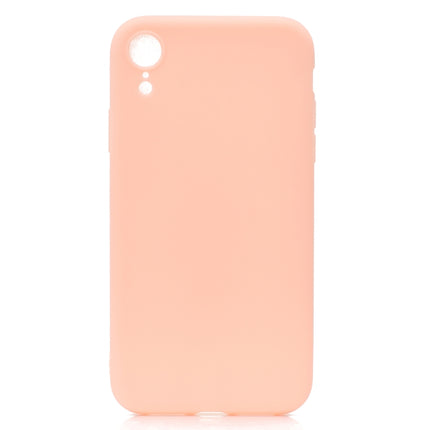 For iPhone XR Candy Color TPU Case(Pink)-garmade.com