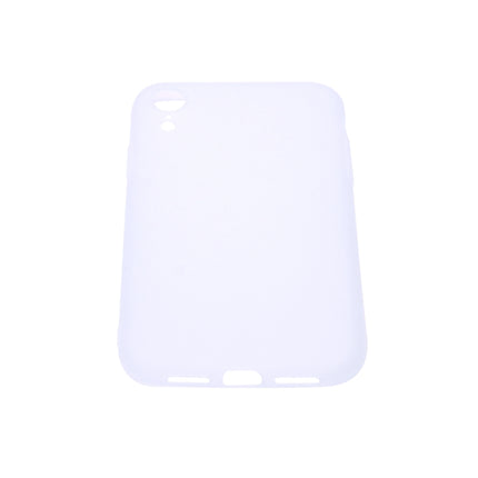 For iPhone XR Candy Color TPU Case(White)-garmade.com
