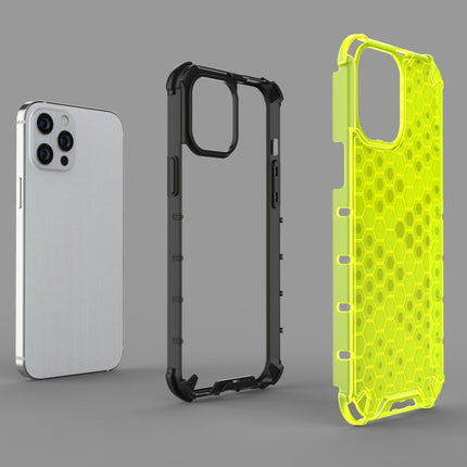 Shockproof Honeycomb PC + TPU Protective Case For iPhone 13(White)-garmade.com