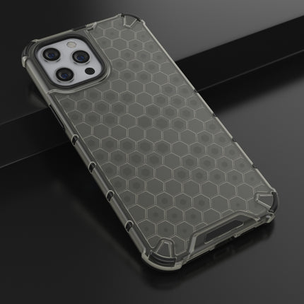Shockproof Honeycomb PC + TPU Protective Case For iPhone 13 Pro(Black)-garmade.com