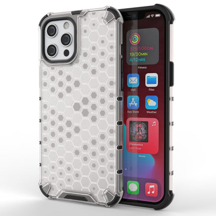 Shockproof Honeycomb PC + TPU Protective Case For iPhone 13 Pro(White)-garmade.com