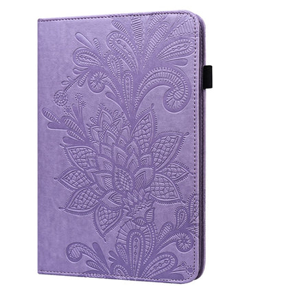 For Samsung Galaxy Tab A A6 10.1 inch 2016 Lace Flower Embossing Pattern Horizontal Flip Leather Case with Holder & Card Slots & Wallet & Photo Frame(Purple)-garmade.com