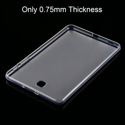 For Galaxy Tab A 8.0 (2018) T387 0.75mm Ultrathin Outside Glossy Inside Frosted TPU Soft Protective Case-garmade.com