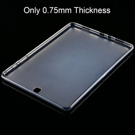 For Galaxy Tab A 9.7 T550 0.75mm Ultrathin Outside Glossy Inside Frosted TPU Soft Protective Case-garmade.com