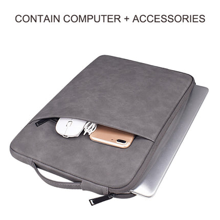 ND08 Sheepskin Notebook Iner Bag, Size:13.3 inch(Deep Space Gray)-garmade.com