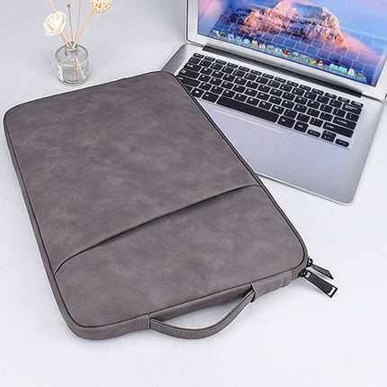 ND08 Sheepskin Notebook Iner Bag, Size:13.3 inch(Elegant Gray)-garmade.com