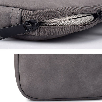 ND08 Sheepskin Notebook Iner Bag, Size:14.1-15.4 inch(Elegant Gray)-garmade.com