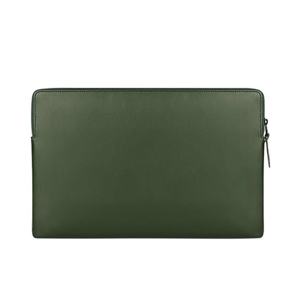 ND09 Laptop Thin and Light PU Liner Bag, Size:13.3 inch(ArmyGreen)-garmade.com