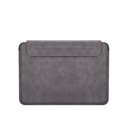 PU03 Lightweight Sheepskin Notebook Liner Bag, Size:14.1-15.4 inch(Deep Space Gray)-garmade.com