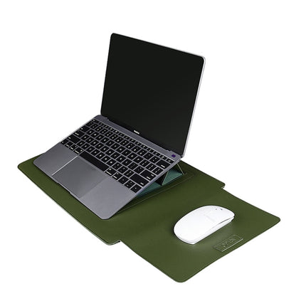 PU06 3 in 1 PU Multifunctional Laptop Bag, Size:14.1-15.4 inch(ArmyGreen)-garmade.com