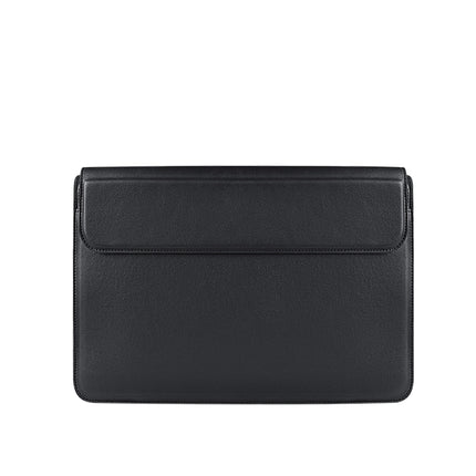 PU08 Multifunctional Notebook PU Liner Bag, Size:14.1-15.4 inch(Black)-garmade.com