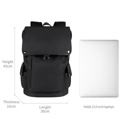 SJ02 13-15.6 inch Universal Large-capacity Laptop Backpack with USB Charging Port(Apricot)-garmade.com